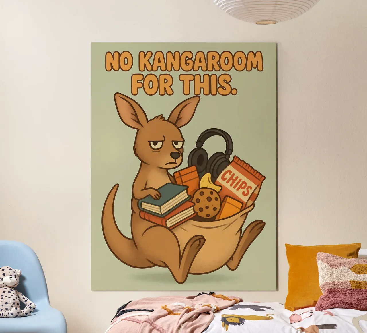 Lustiges Känguru Meme Poster von Funny Humor Art