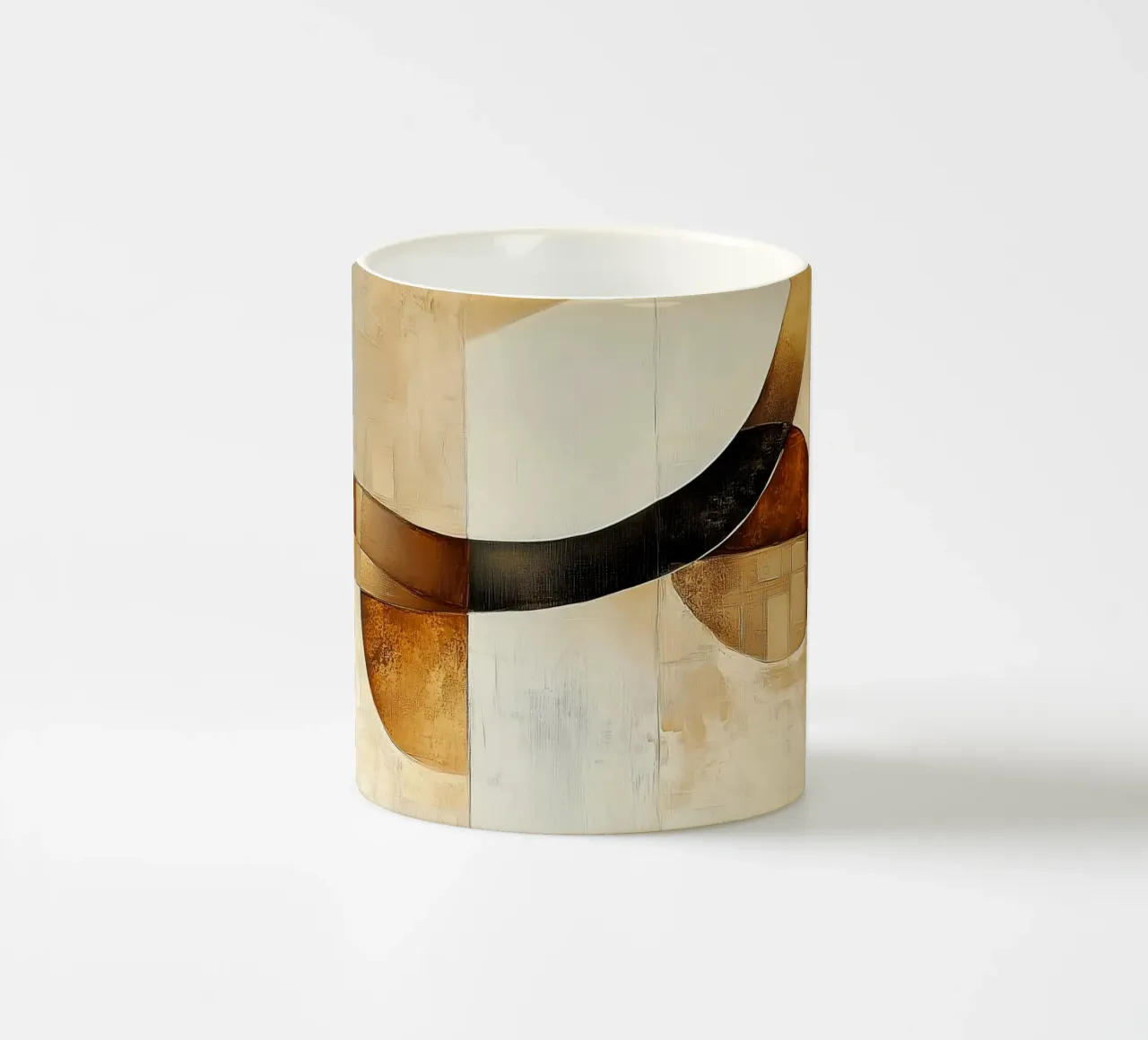 Forme marroni astratte tazza in ceramica da Imagine