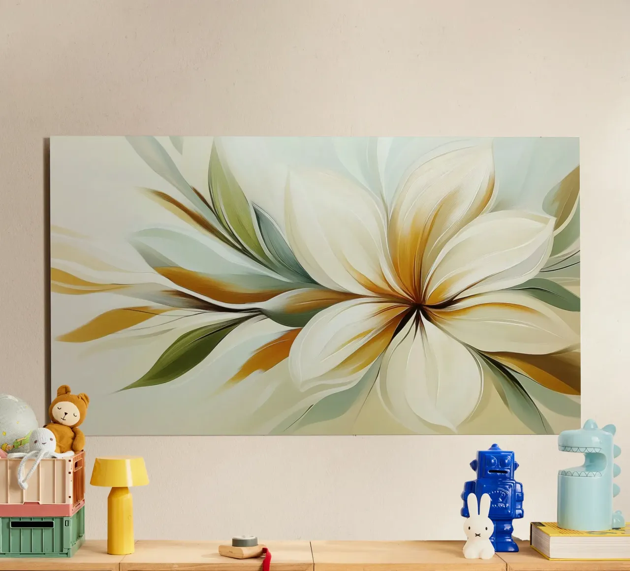 Bloom abstract forex plate by Imagine