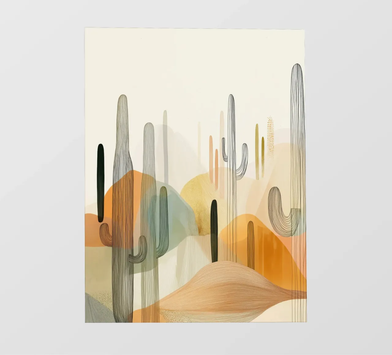 Deserto di cactus telo in pvc da Imagine