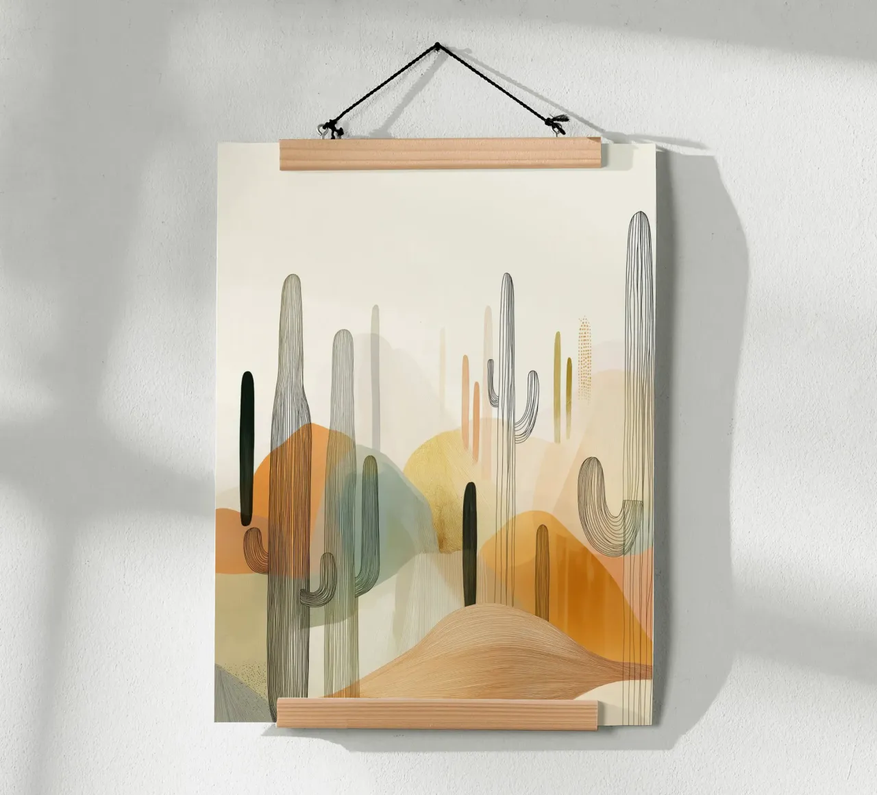 Deserto di cactus carta hahnemühle da Imagine