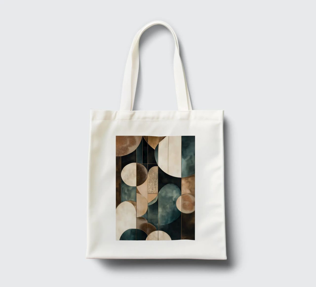 Forme astratte in colori scuri borsa in juta da Imagine