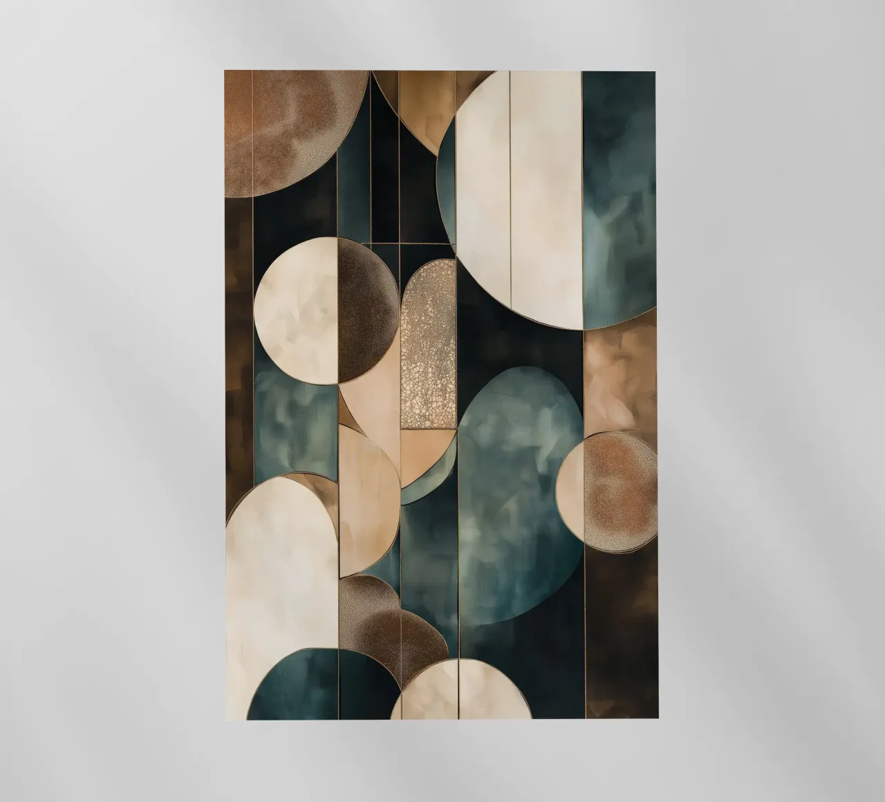 Abstract shapes in dark colours backlit film by Imagine