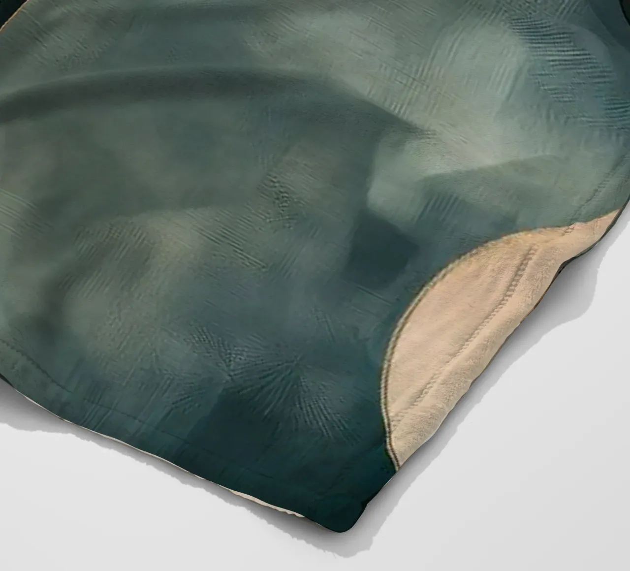 Abstrakte Formen in dunklen Farben Fleecedecke von Imagine