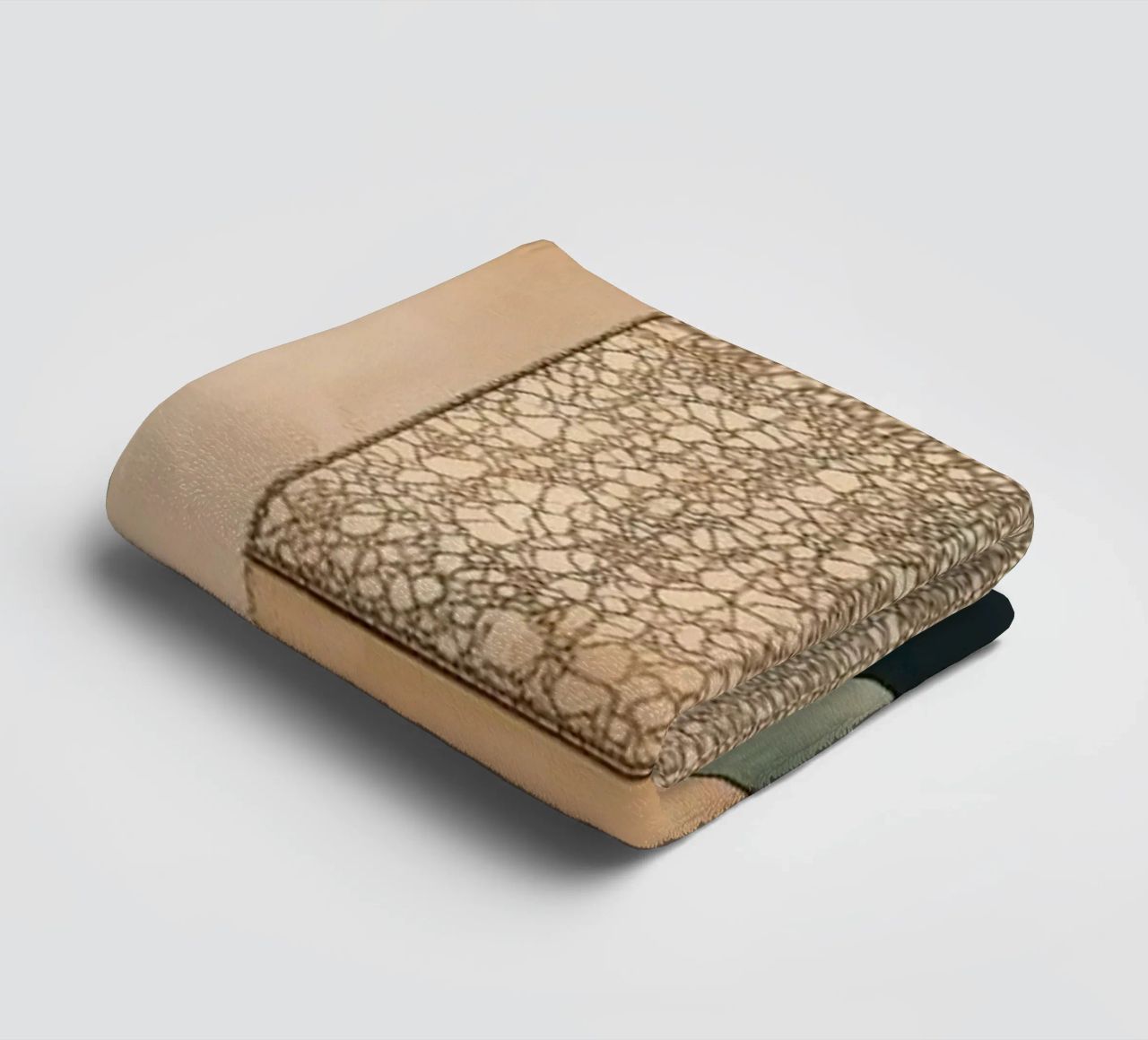 Abstract shapes in dark colours towel by Imagine
