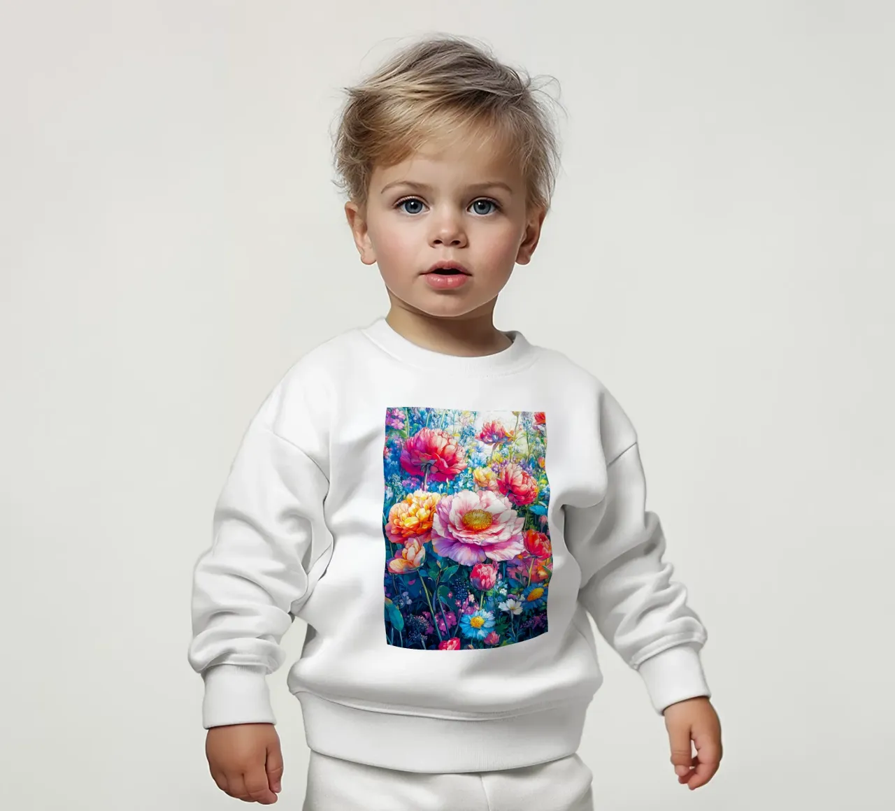 Peonie felpa neonato da Justyna Jaszke JBJart