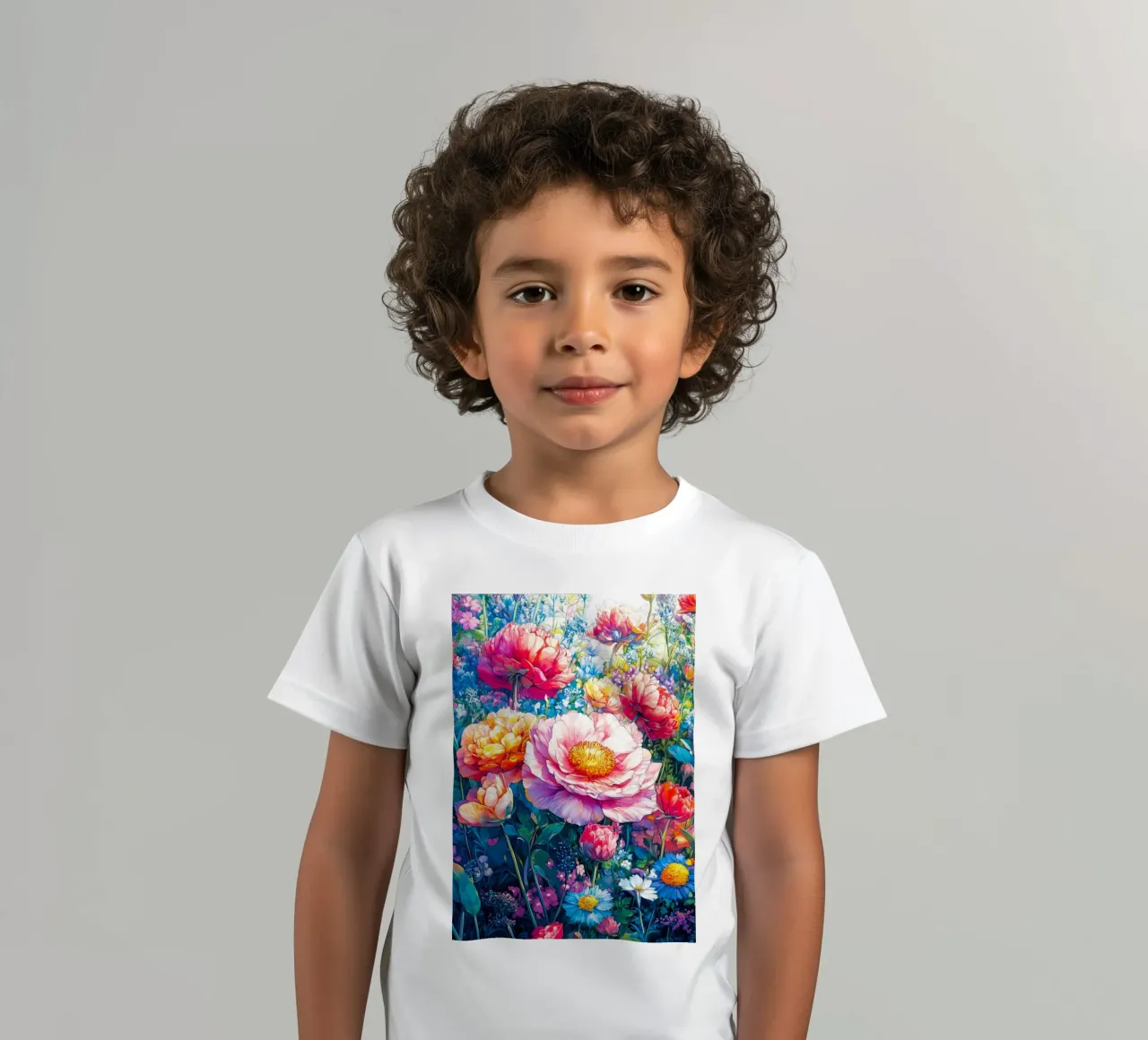 Pfingstrosen Kinder T-Shirt von Justyna Jaszke JBJart