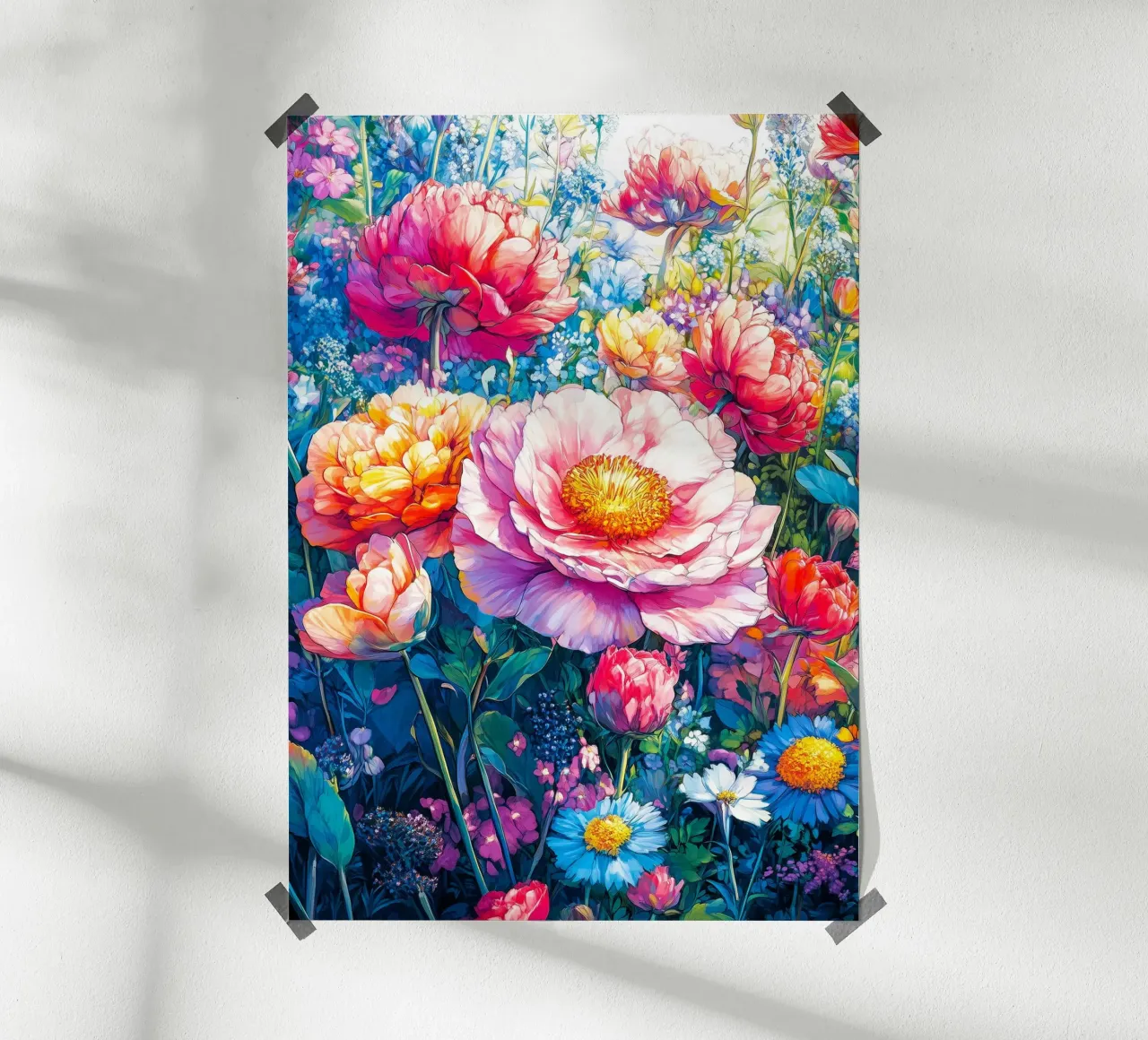 Peonies hahnemühle by Justyna Jaszke JBJart