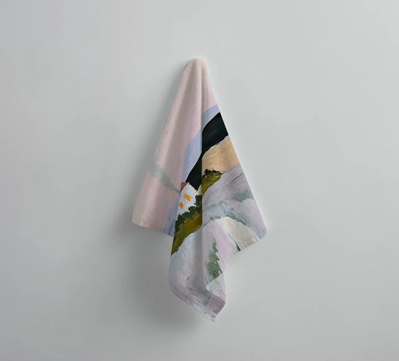 Champ de lavande, Nature Landscape Art serviette de bain de Little Lila