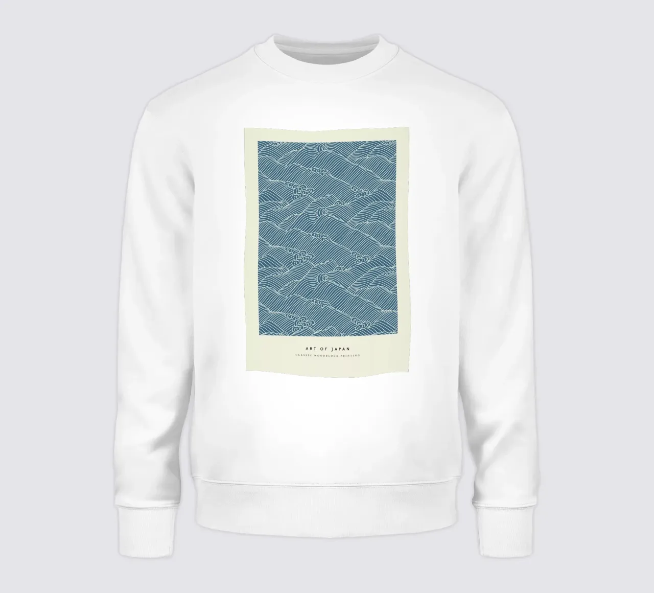 Japanese Wave Woodblock felpa da Vintage by JUNIQE