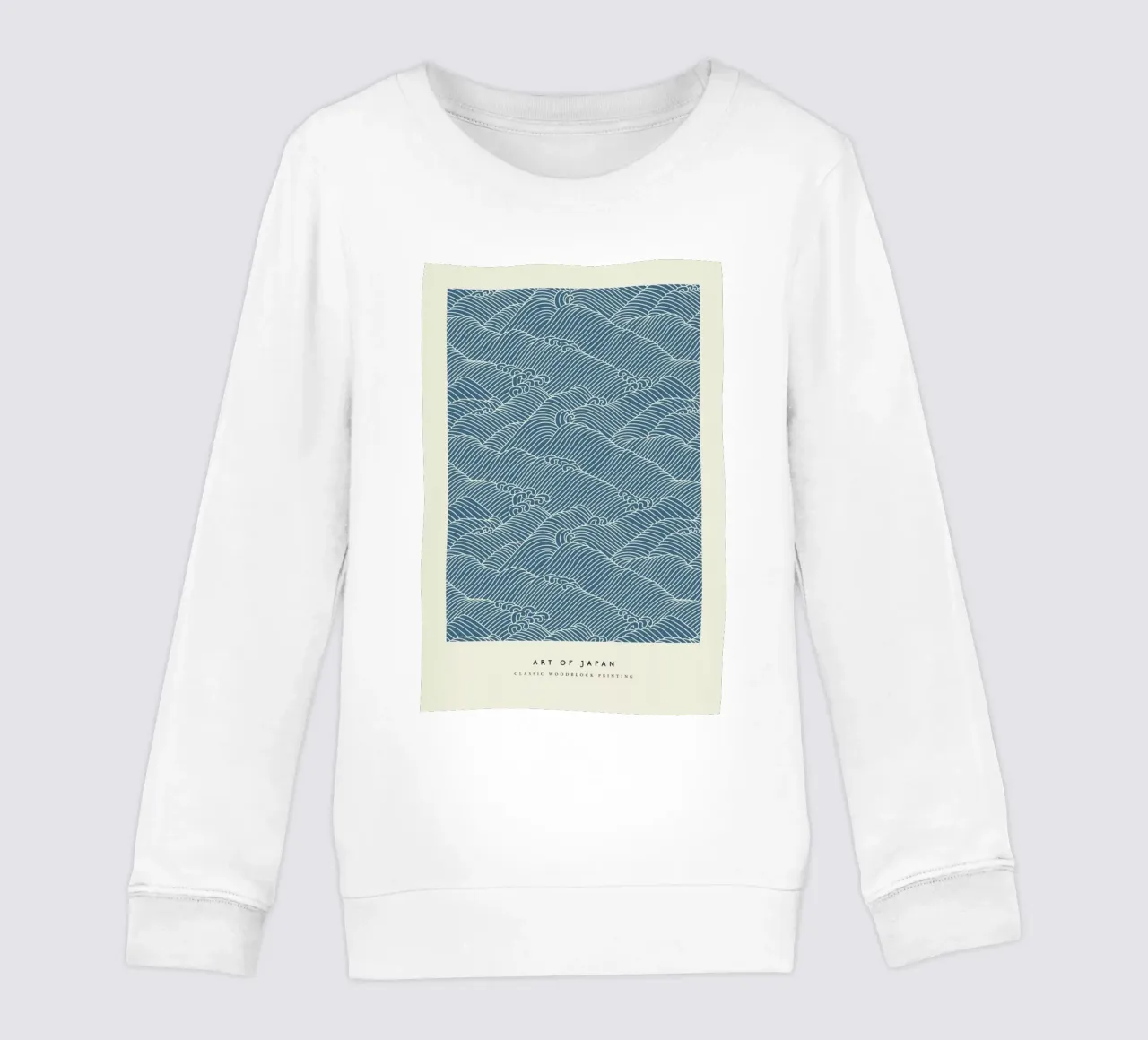 Japanese Wave Woodblock felpa bambino da Vintage by JUNIQE