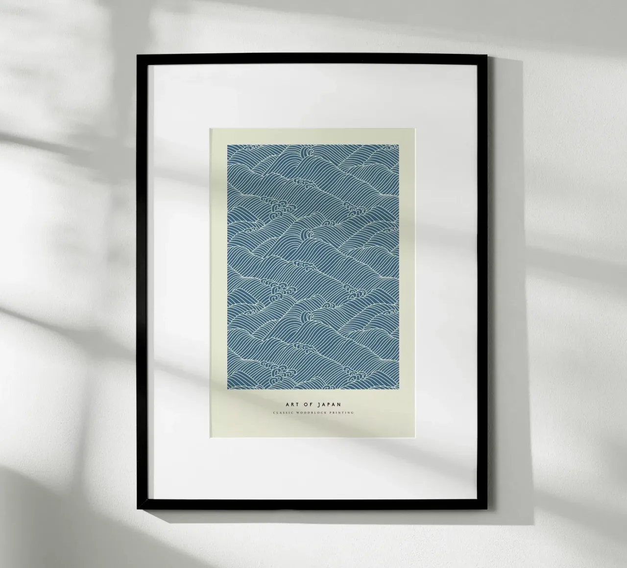 Japanese Wave Woodblock carta hahnemühle da Vintage by JUNIQE
