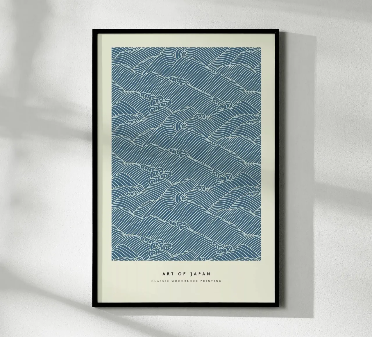 Japanese Wave Woodblock carta hahnemühle da Vintage by JUNIQE