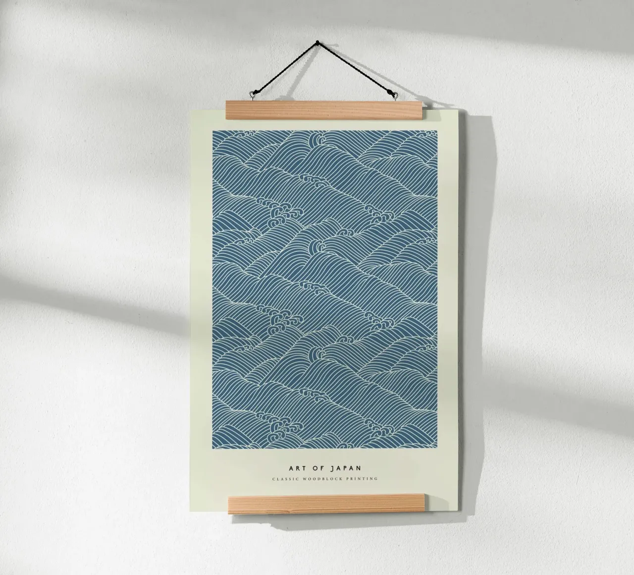 Japanese Wave Woodblock carta hahnemühle da Vintage by JUNIQE