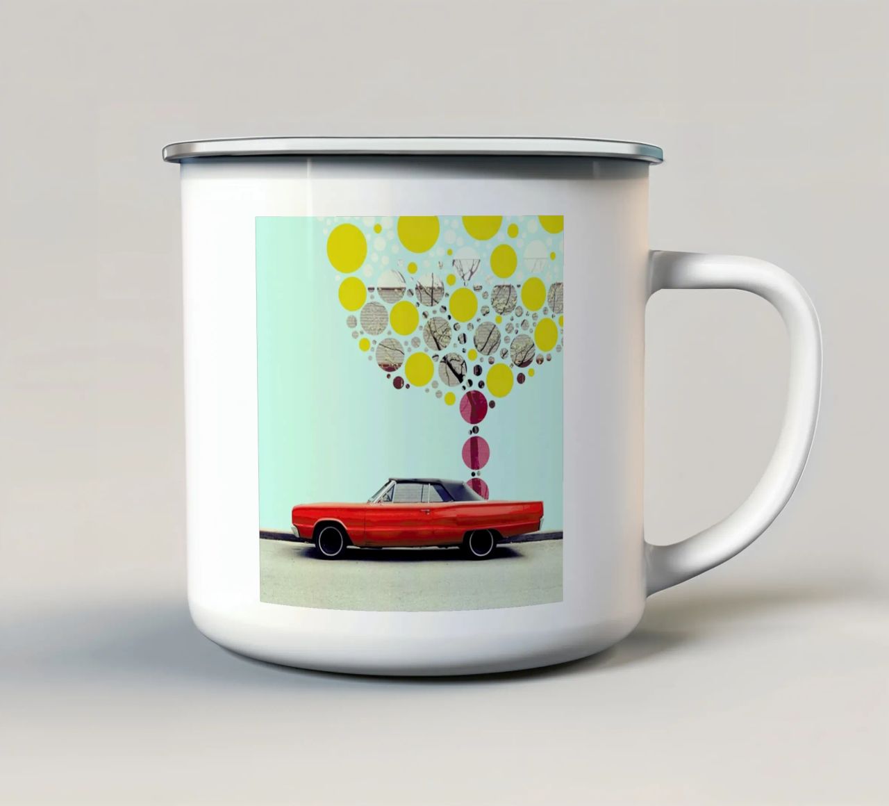 tree of some nice big yellow fruits mug en émail de FinnanoFenno