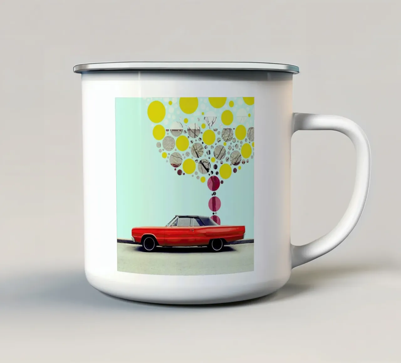 tree of some nice big yellow fruits enamel mug by FinnanoFenno