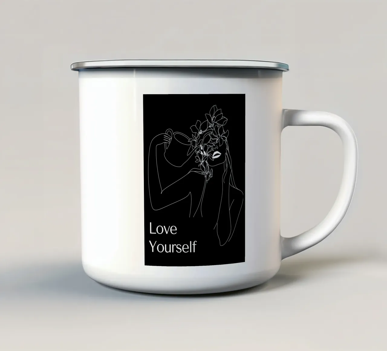 Love Yourself tazza in smalto da Dreamer10