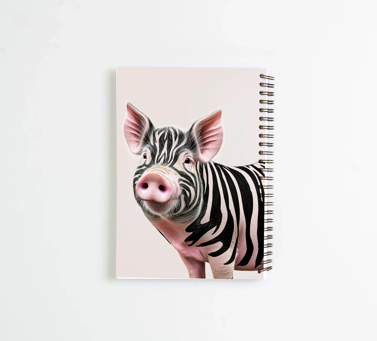 The zebra pig spiral notebook by Carinaprint