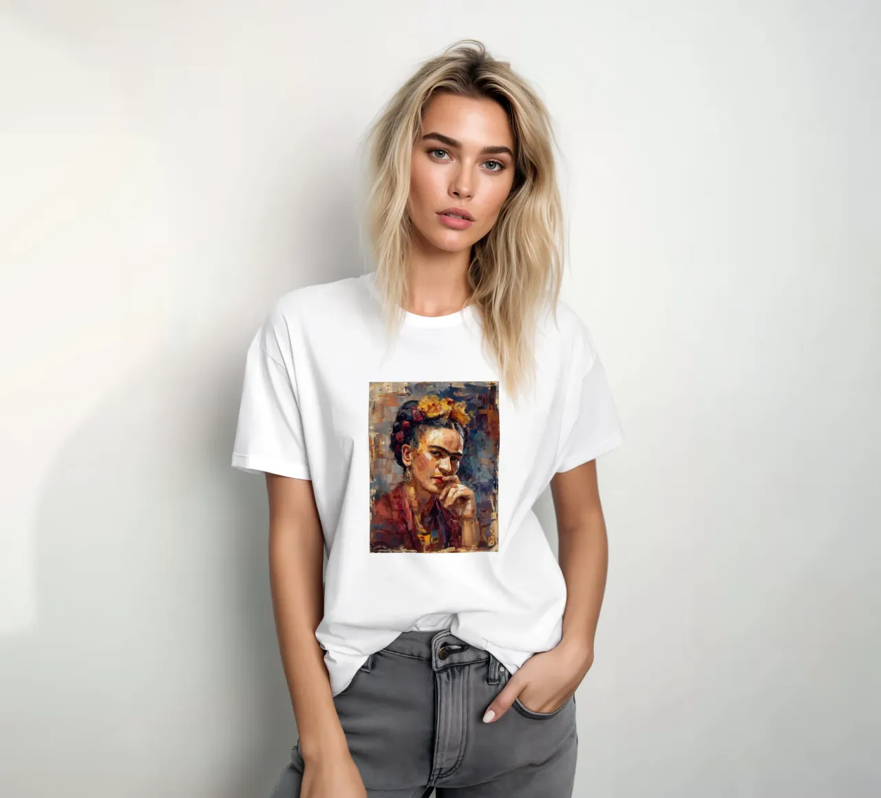 Frida Pace e libertà t-shirt da Carinaprint
