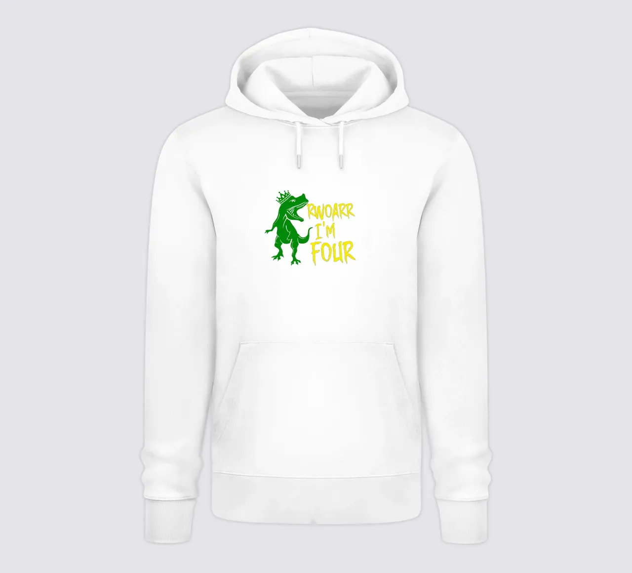 Design artistico personalizzato per il 4° compleanno felpa con cappuccio da PitaraS