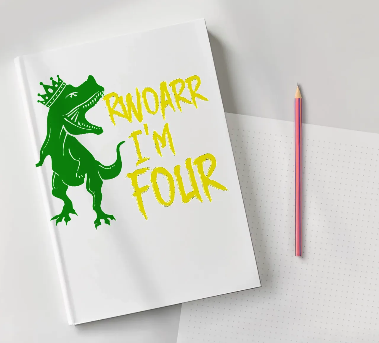 4th Birthday Custom Art Design notebook by PitaraS