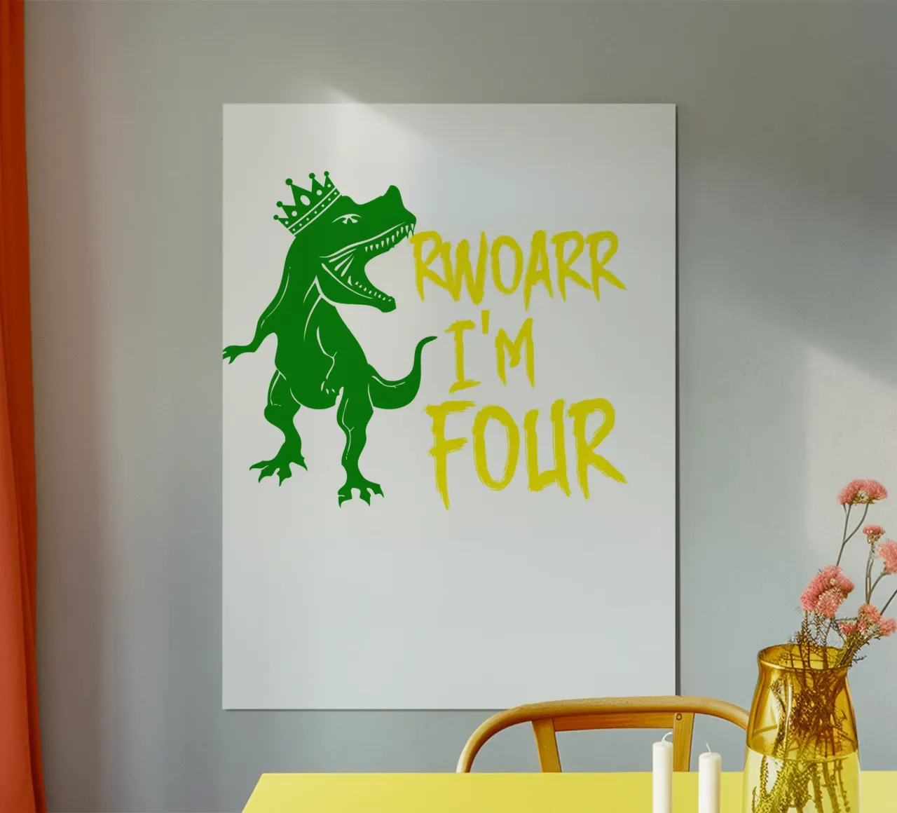 Design artistico personalizzato per il 4° compleanno carta hahnemühle da PitaraS