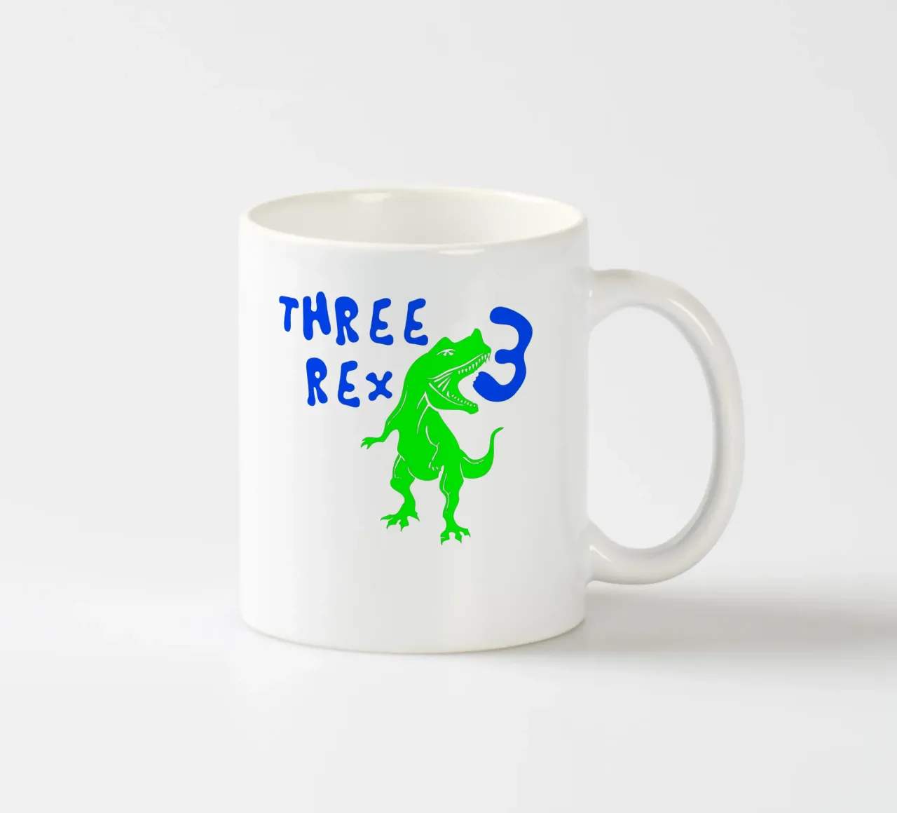 Design artistico personalizzato per il 3° compleanno tazza in ceramica da PitaraS