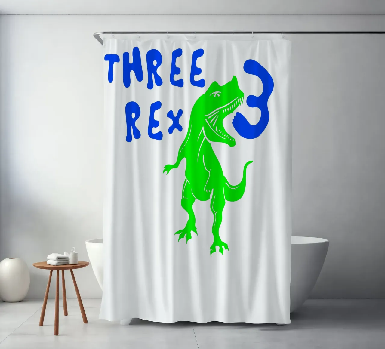 3th Birthday Custom Art Design shower curtain by PitaraS