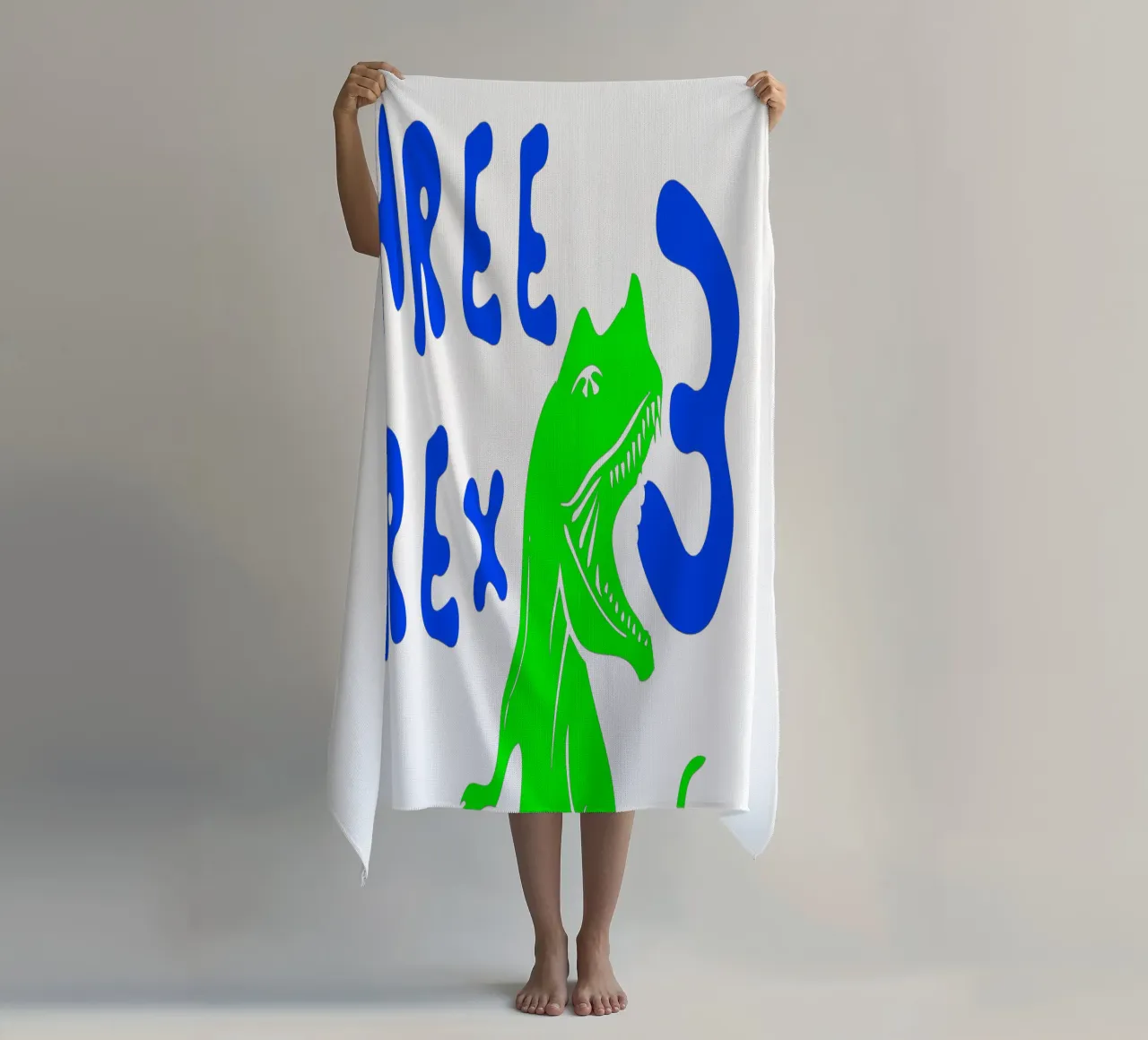 3de Verjaardag Aangepast Kunstontwerp strandhanddoek van PitaraS