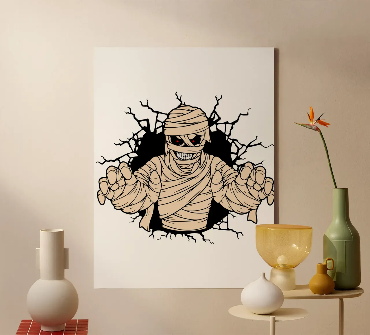 Mammie Grappig Kunstontwerp canvas van SerongSoulS