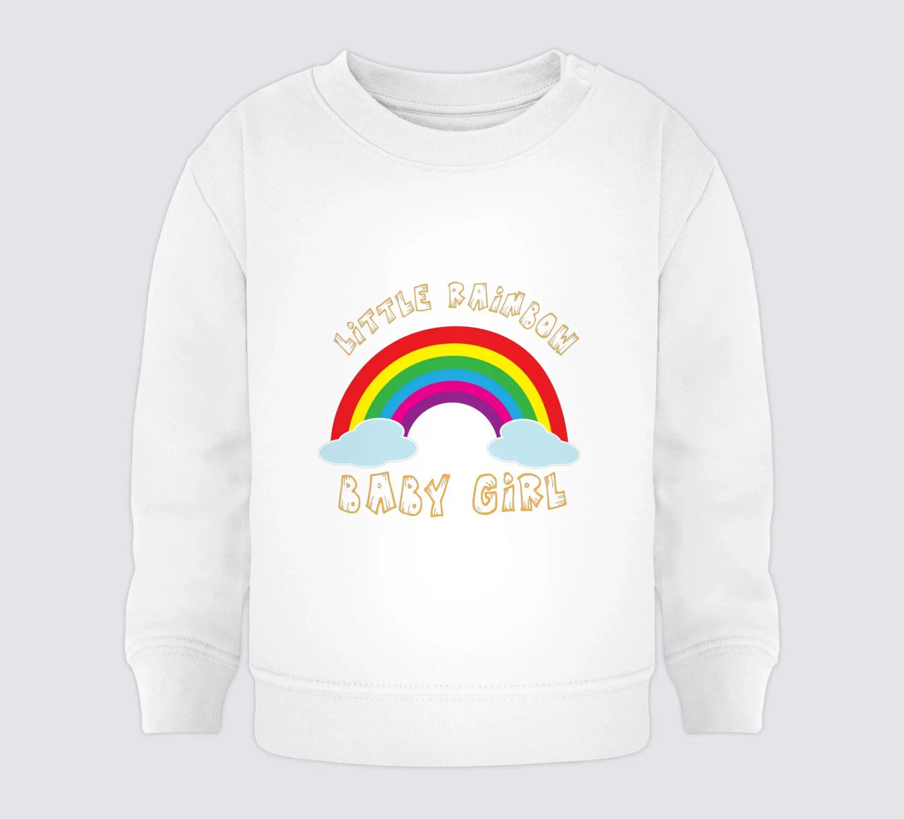 piccolo arcobaleno divertente design artistico felpa neonato da BlogSawoo