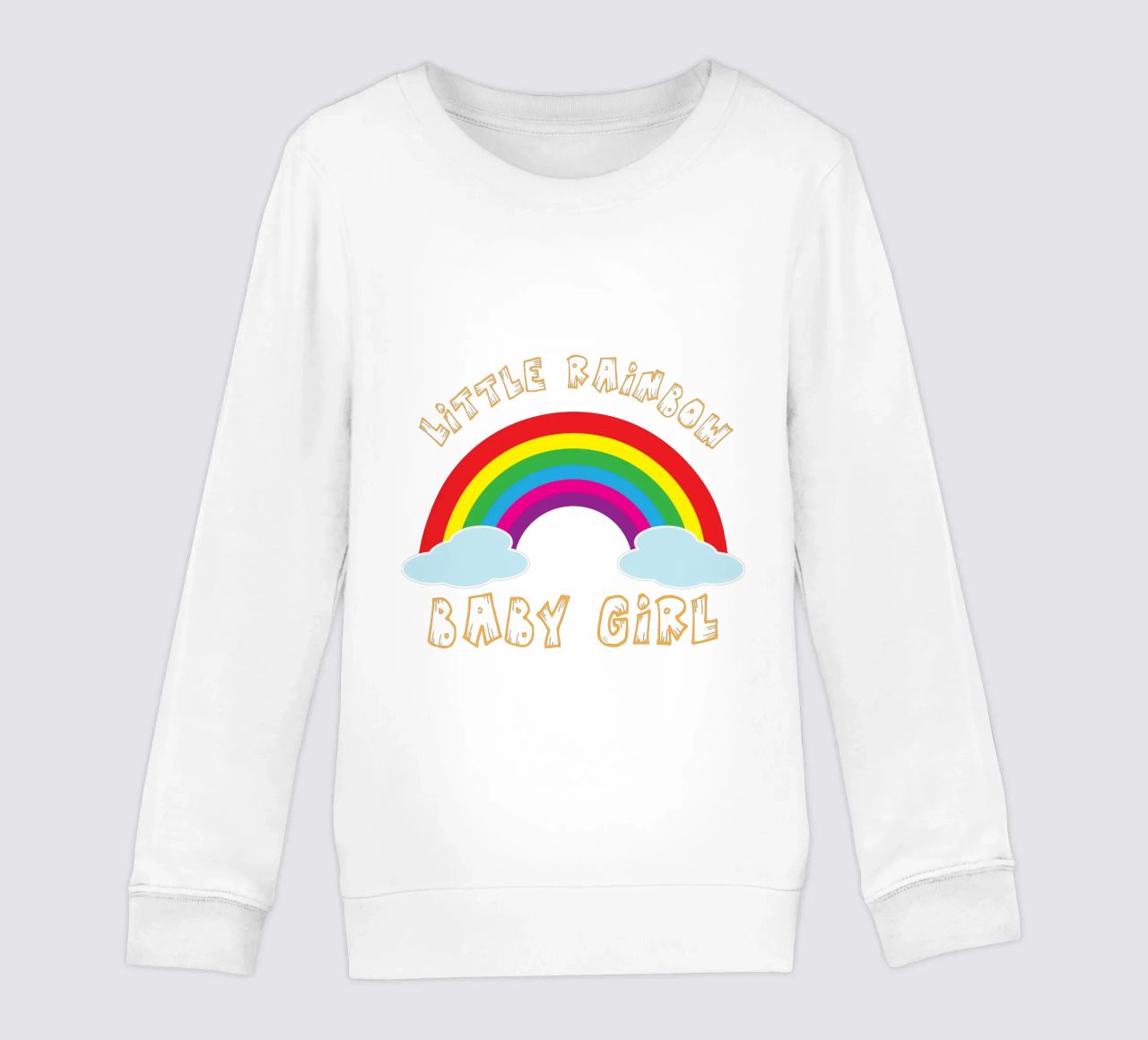 piccolo arcobaleno divertente design artistico felpa bambino da BlogSawoo