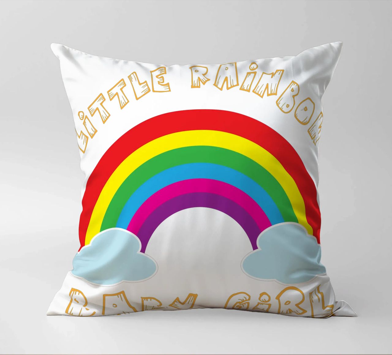 piccolo arcobaleno divertente design artistico cuscino da BlogSawoo