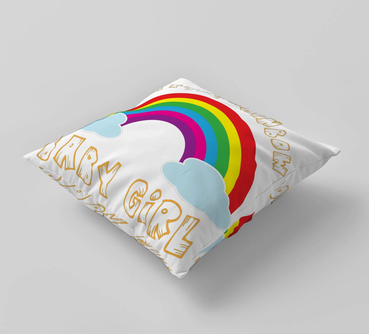 piccolo arcobaleno divertente design artistico cuscino da BlogSawoo