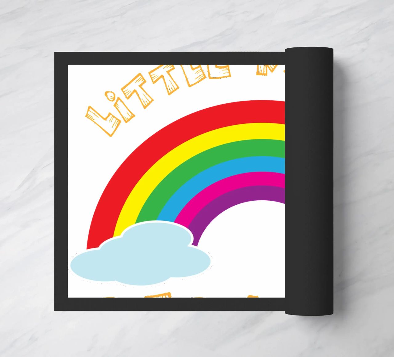 piccolo arcobaleno divertente design artistico zerbino da BlogSawoo