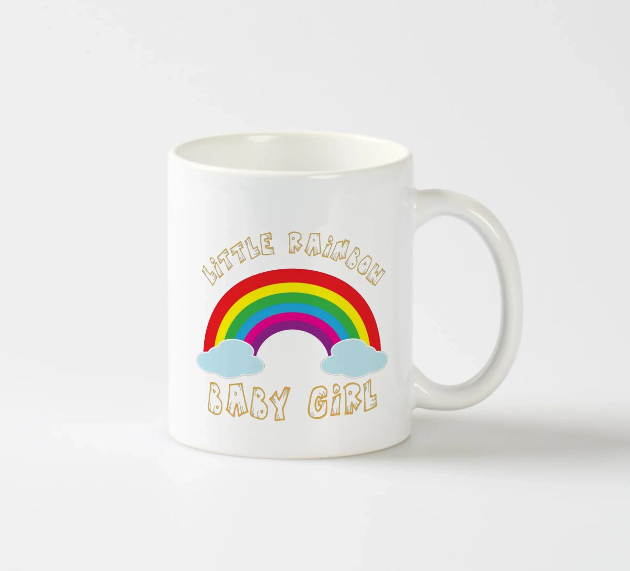 piccolo arcobaleno divertente design artistico tazza in ceramica da BlogSawoo