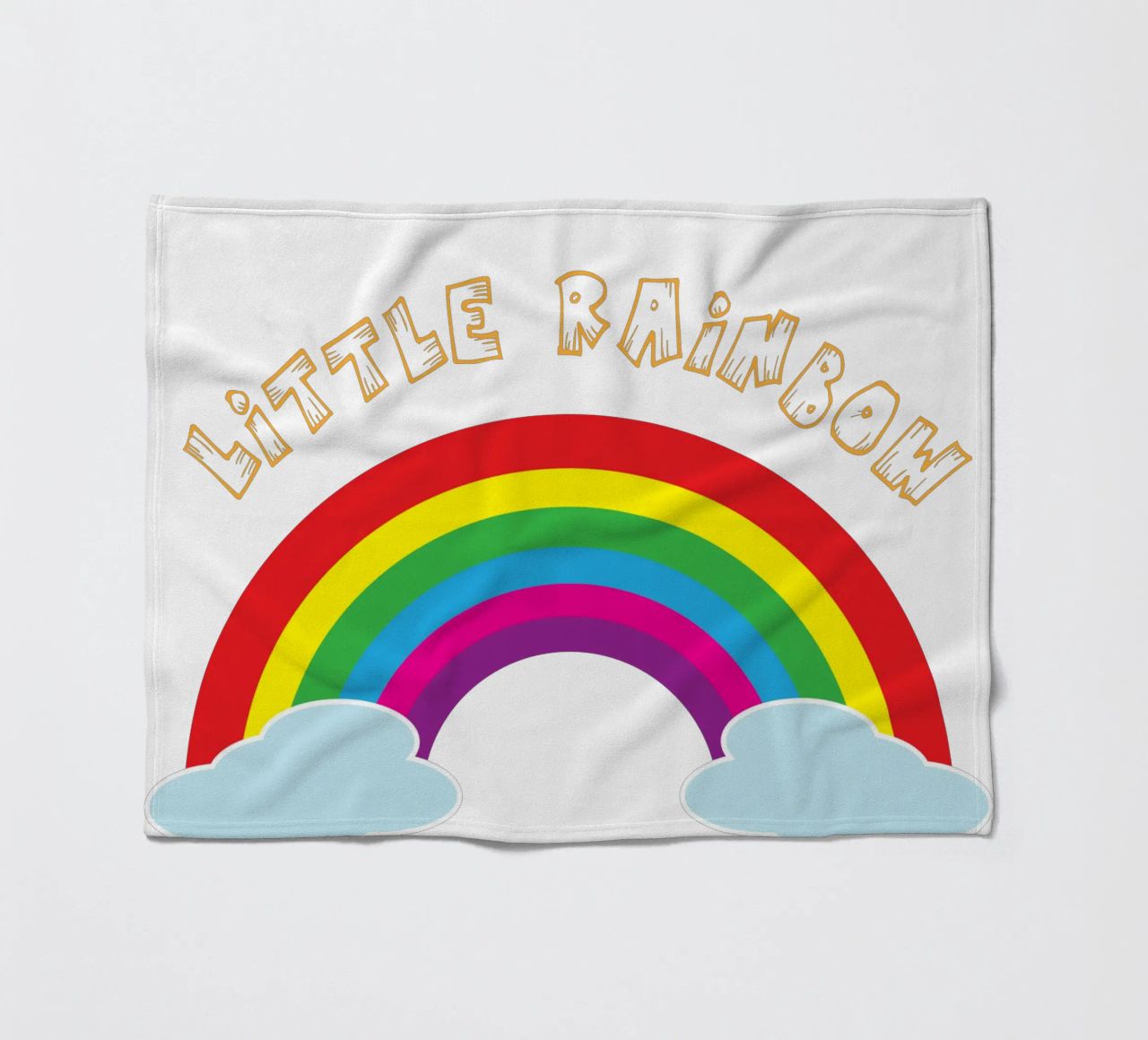 piccolo arcobaleno divertente design artistico coperta in pile da BlogSawoo