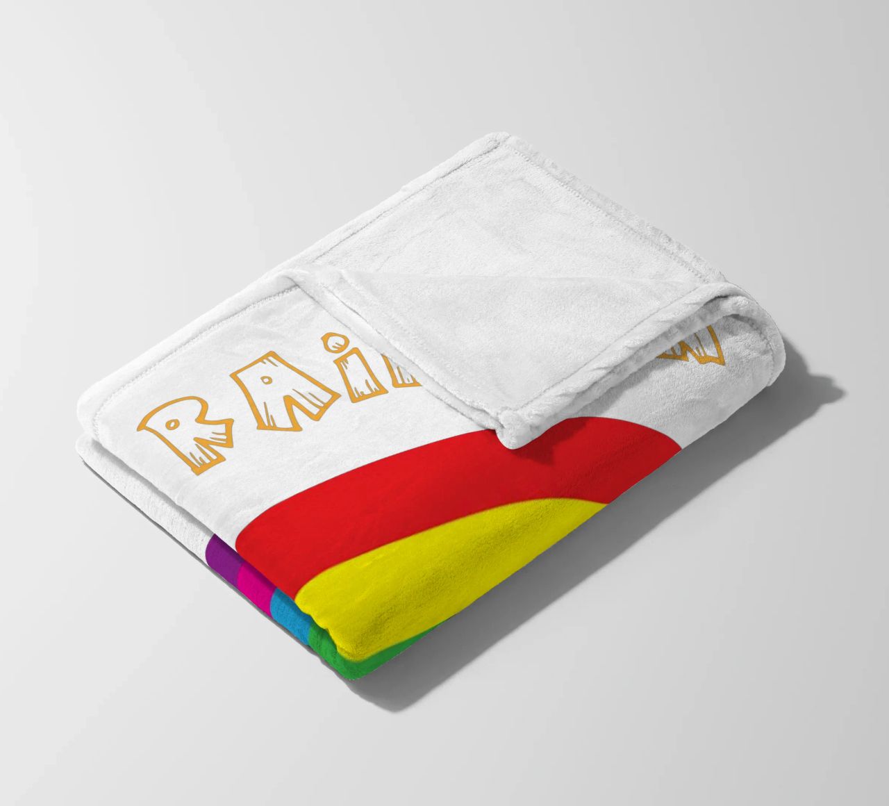 piccolo arcobaleno divertente design artistico coperta in pile da BlogSawoo