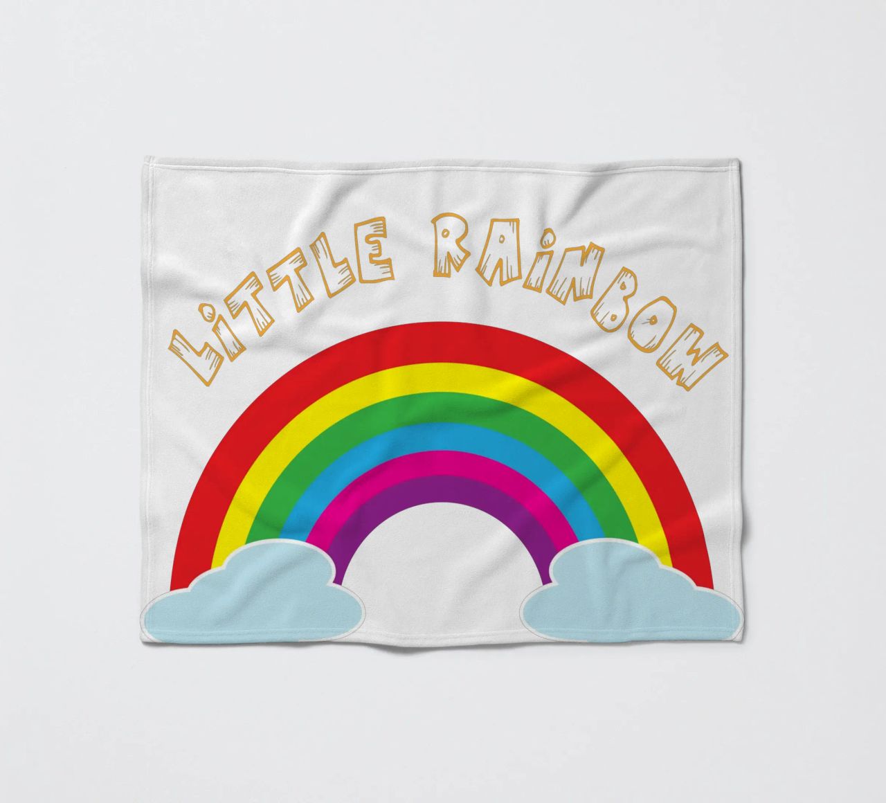 piccolo arcobaleno divertente design artistico coperta in pile da BlogSawoo