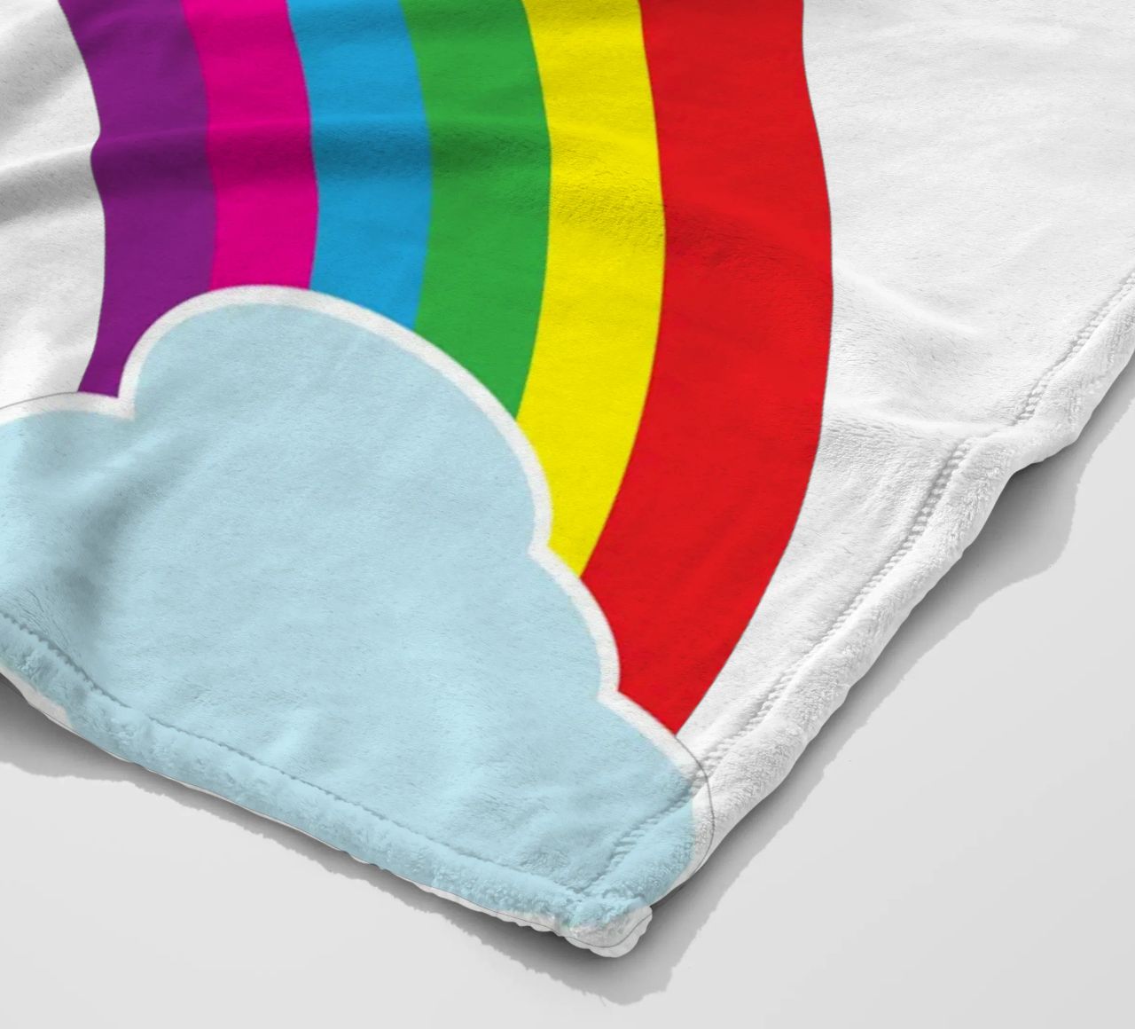 piccolo arcobaleno divertente design artistico coperta in pile da BlogSawoo