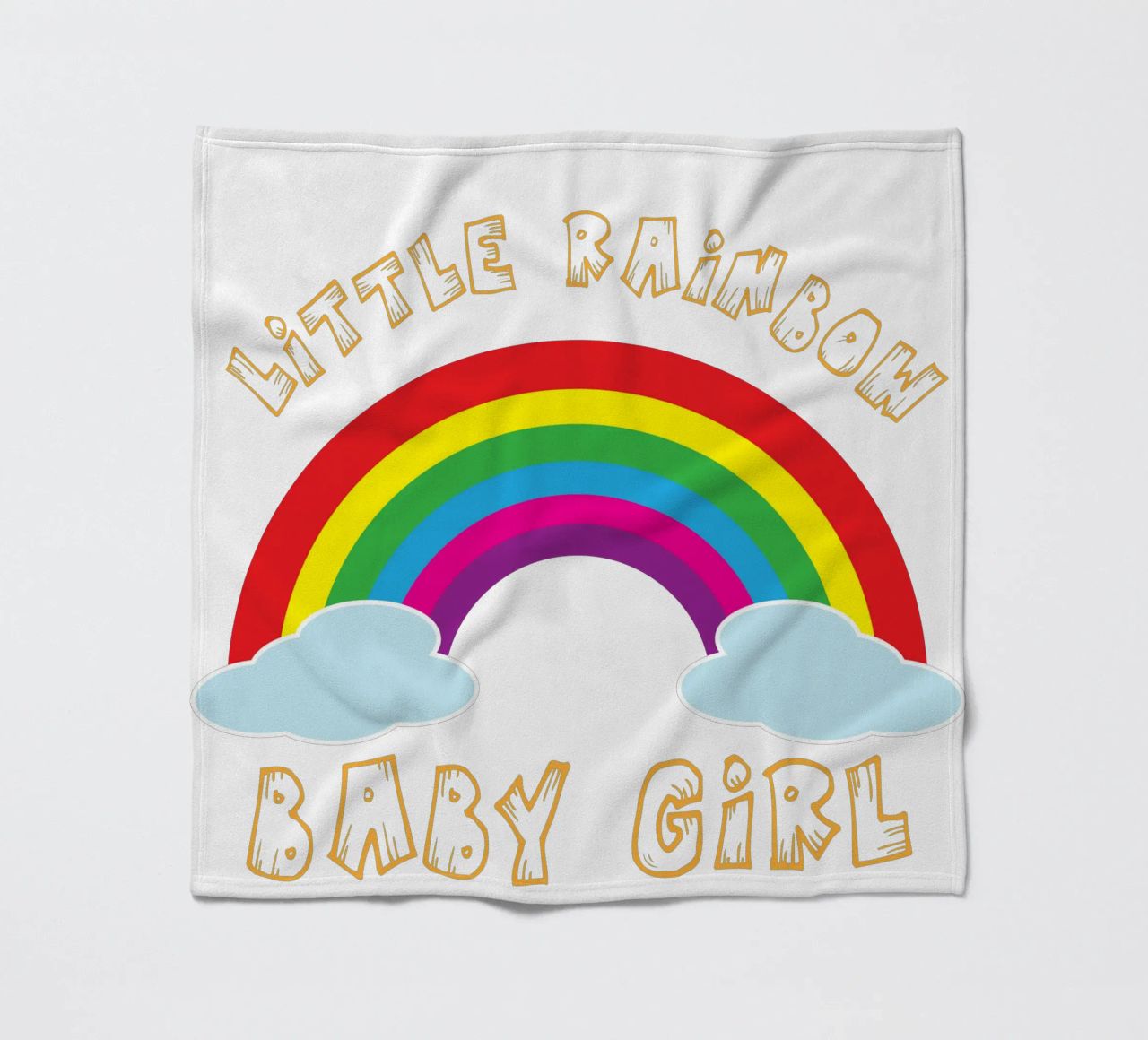 piccolo arcobaleno divertente design artistico coperta in pile da BlogSawoo