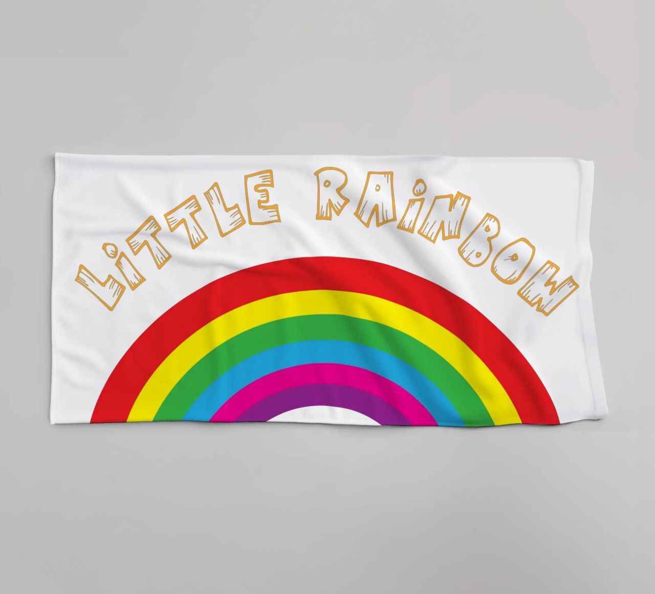 piccolo arcobaleno divertente design artistico asciugamano da bagno da BlogSawoo