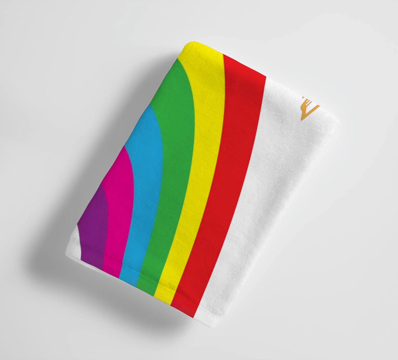 piccolo arcobaleno divertente design artistico asciugamano da bagno da BlogSawoo