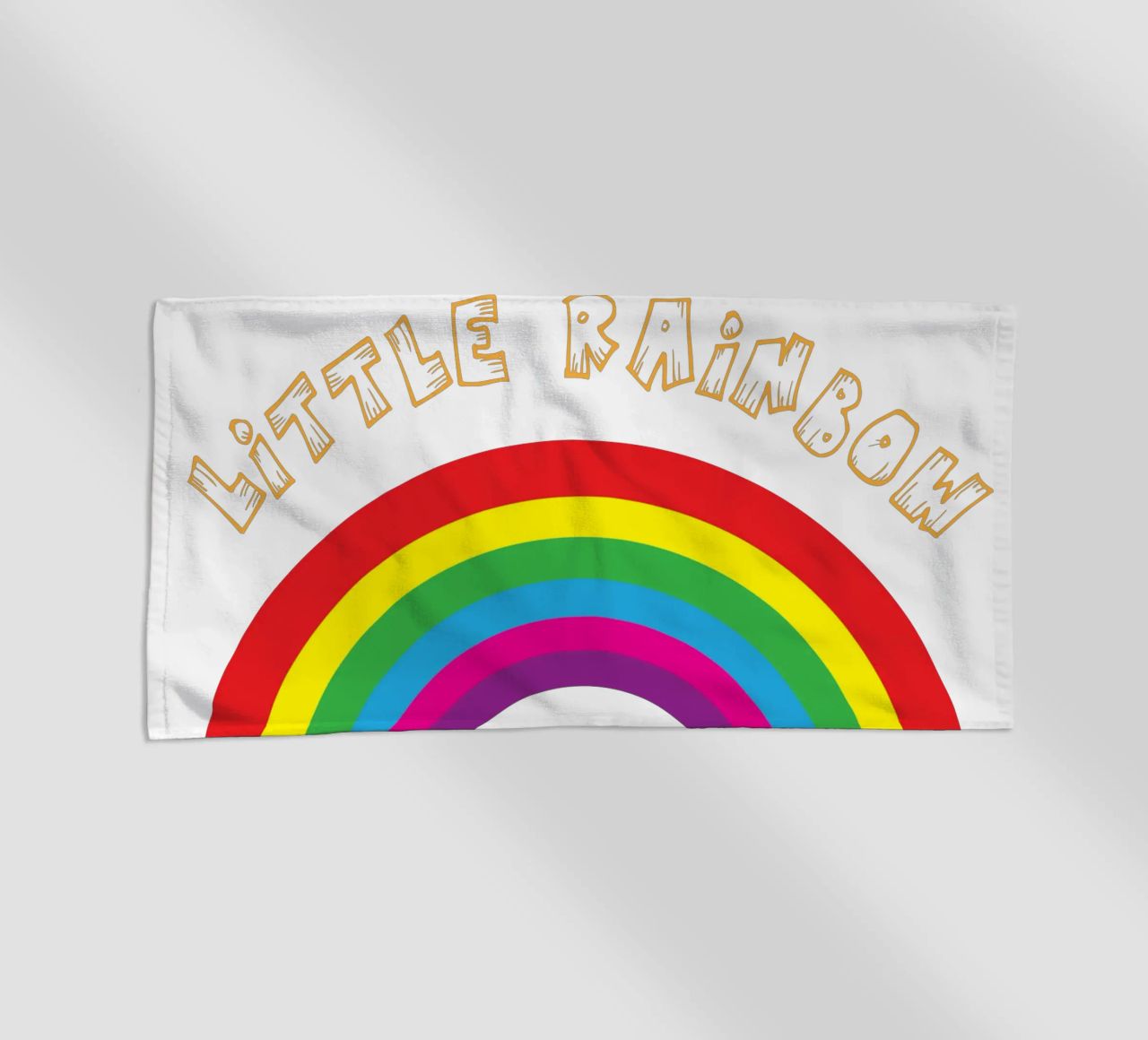piccolo arcobaleno divertente design artistico telo mare da BlogSawoo