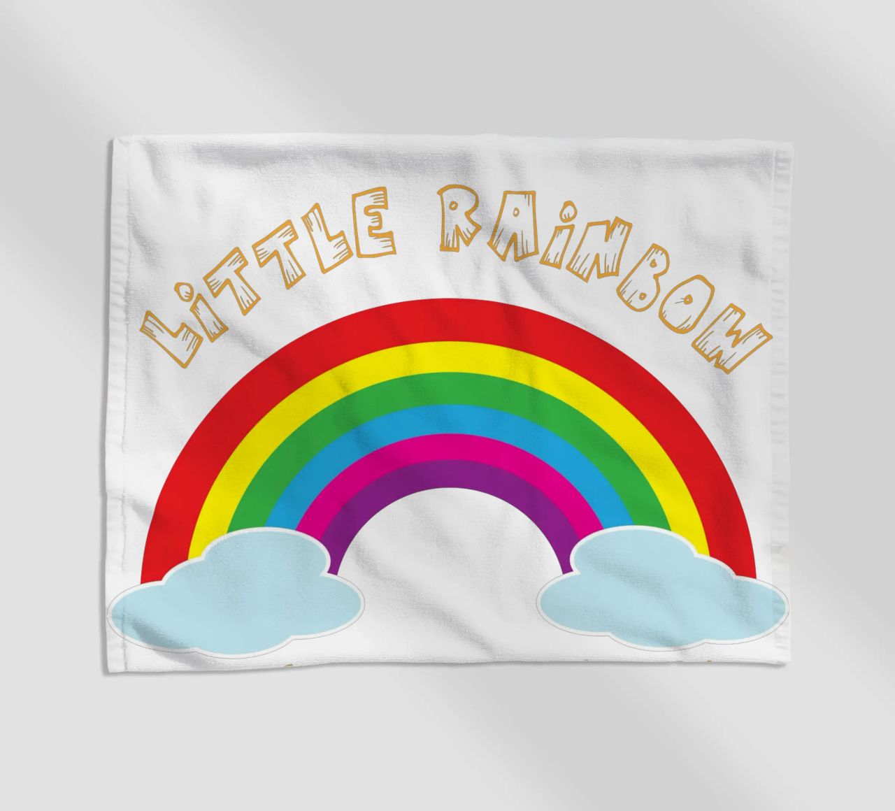 piccolo arcobaleno divertente design artistico telo mare da BlogSawoo