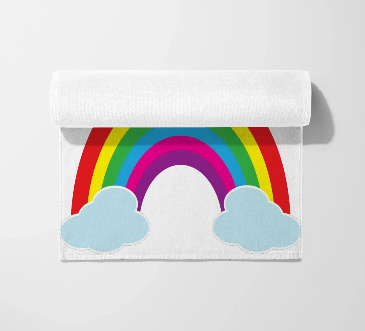 piccolo arcobaleno divertente design artistico telo mare da BlogSawoo