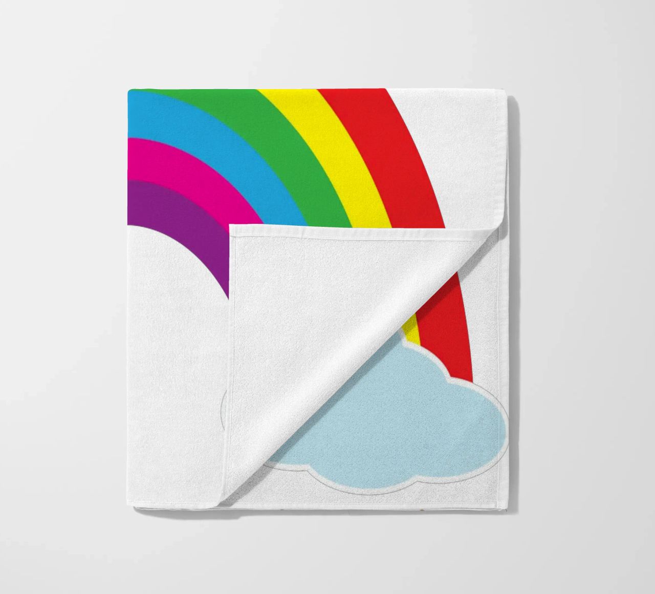 piccolo arcobaleno divertente design artistico telo mare da BlogSawoo