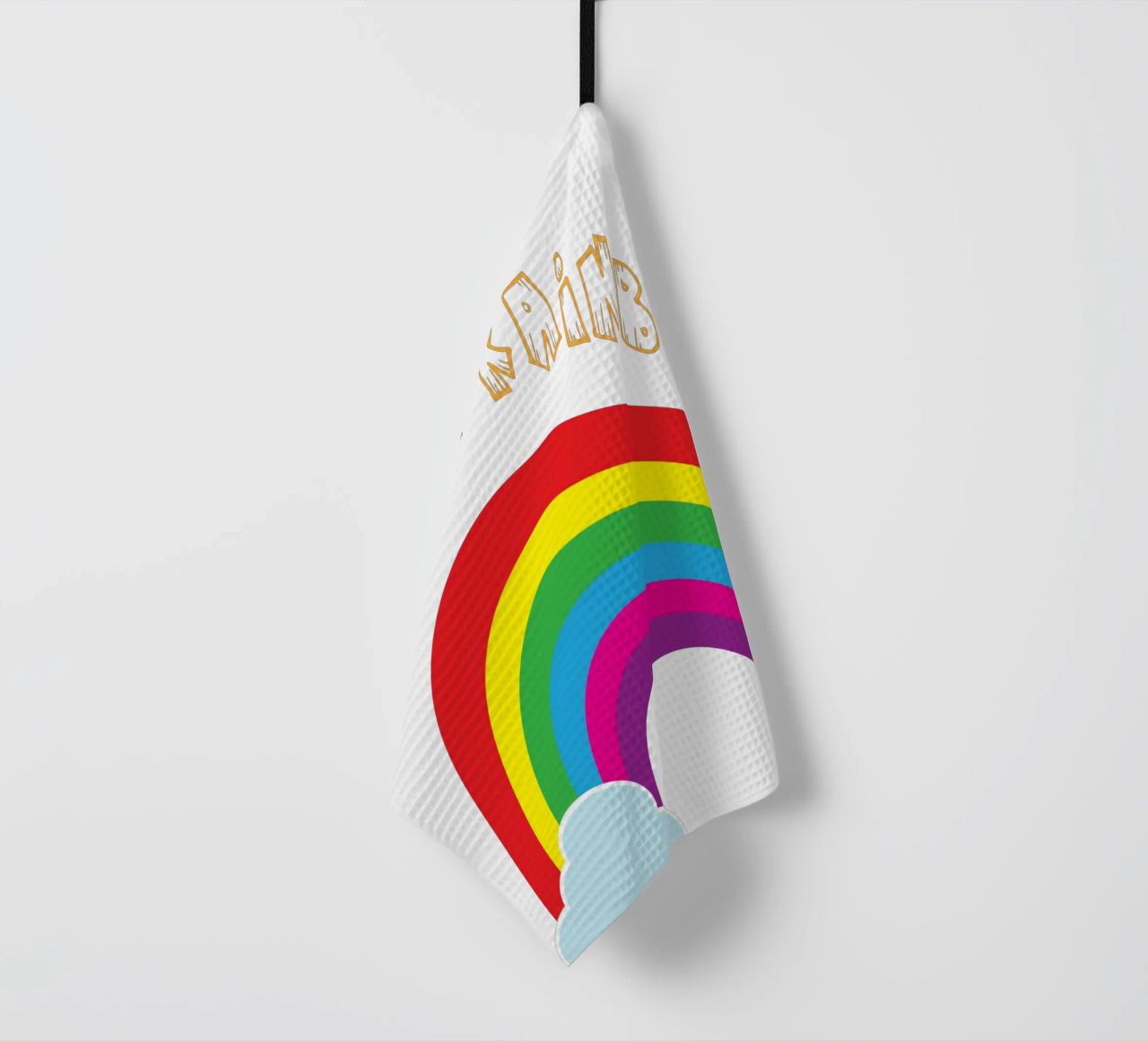 piccolo arcobaleno divertente design artistico canovaccio da cucina da BlogSawoo