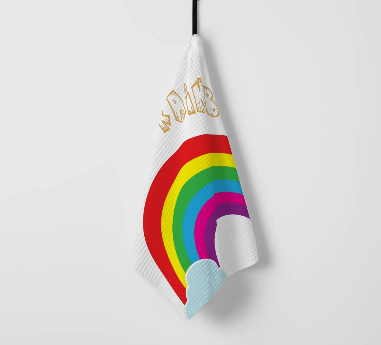 kleiner Regenbogen lustiges Kunstdesign Geschirrtuch von BlogSawoo
