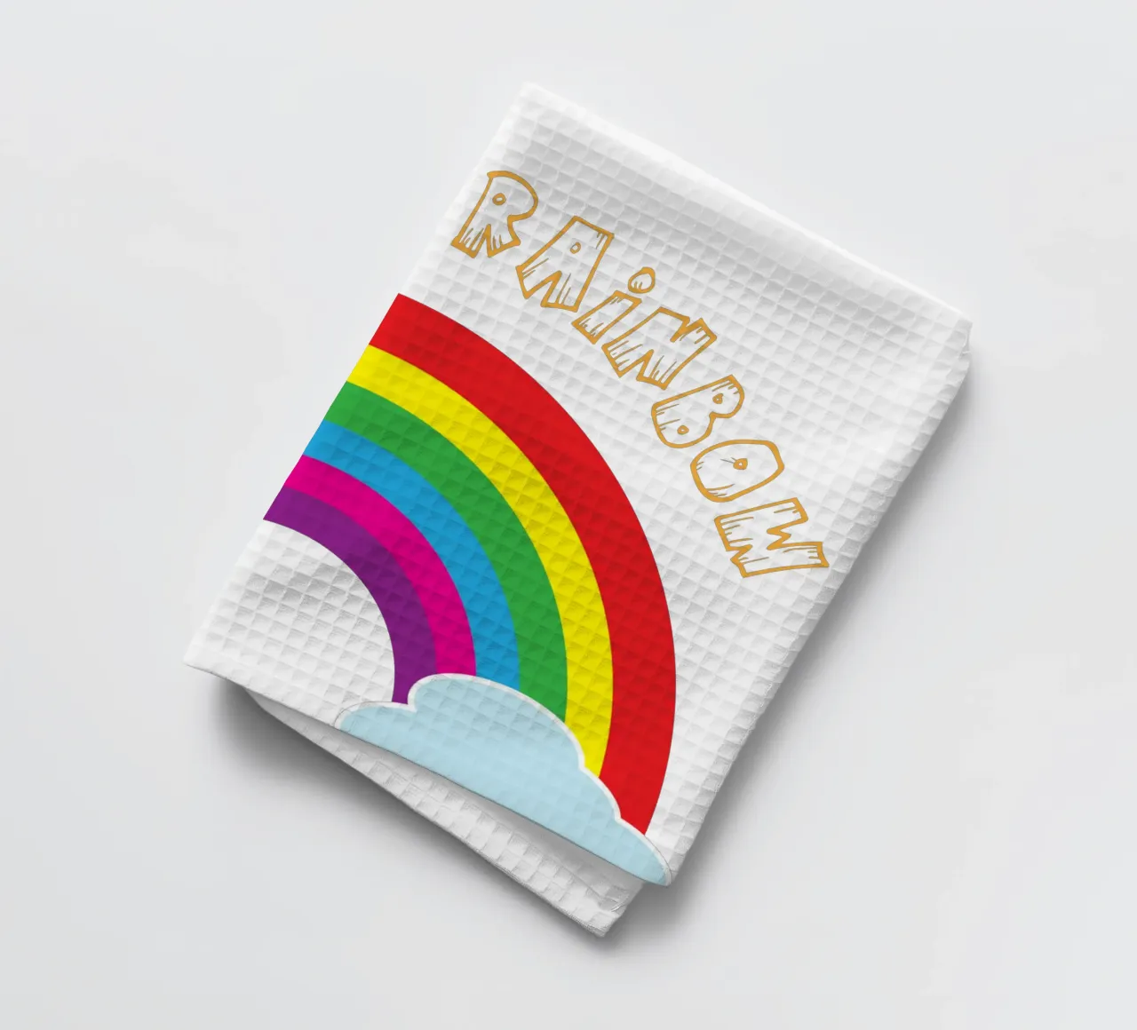 kleiner Regenbogen lustiges Kunstdesign Geschirrtuch von BlogSawoo